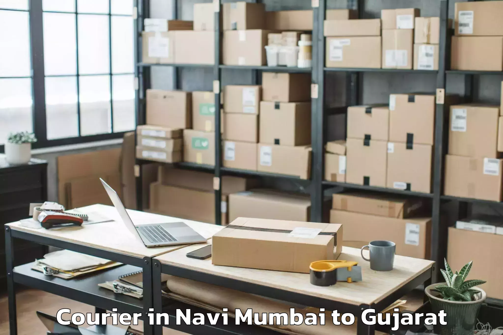 Get Navi Mumbai to Gujarat Courier